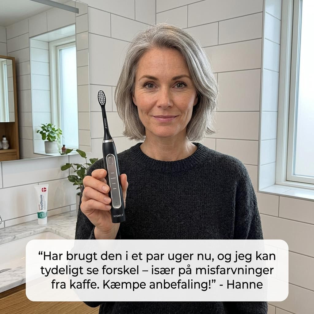 Elektrisk LED Tandbørste med LED lys!